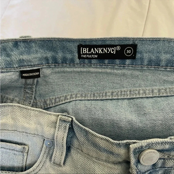 BlankNYC the Fulton roll up denim shorts - Picture 4 of 7